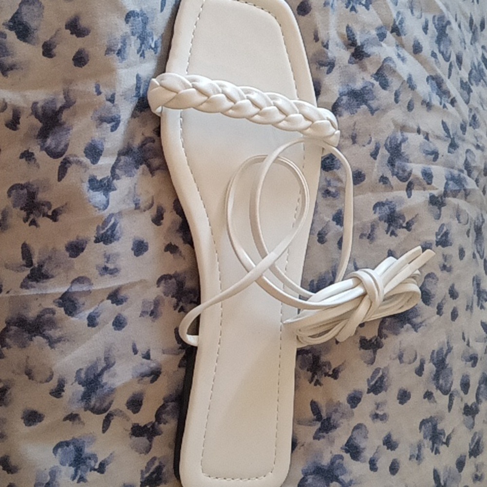 Cute white sandles